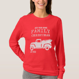 Camiseta Farming Truck Family Christmas | Personalize-O!