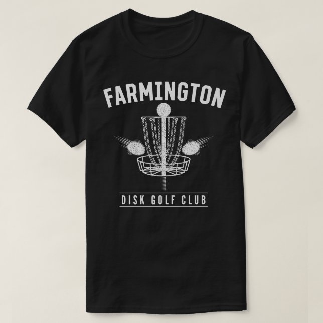 Camiseta Farmington Disc Golf Club Golfer New Mexico Disc G (Frente do Design)
