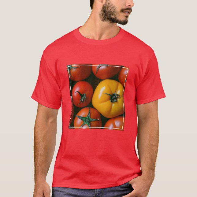 Camiseta Farms | Shiny Red & Yellow Tomatoes (Frente)