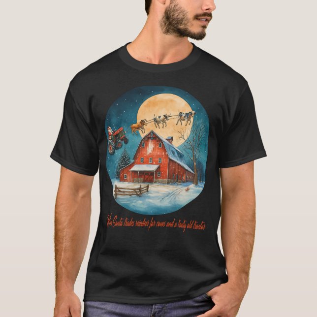 Camiseta Farmyard Christmas Flight (Frente)