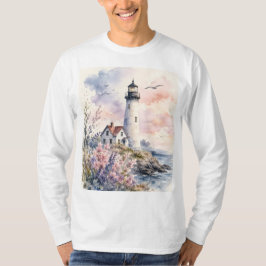 Camiseta Faro Pintado com Aquarela