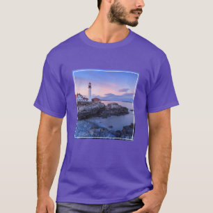 Camiseta Faróis   Cabo Elizabeth, Maine