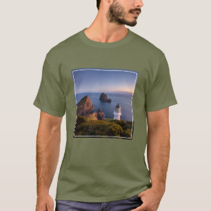 Camiseta Faróis Farol Cape Brett Nova Zelândia