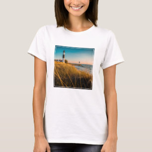 Camiseta Faróis   Farol Grande Sable Ludington, MI