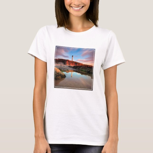 Camiseta Faróis | Mar-Light Lossiemouth Scotland (Frente)