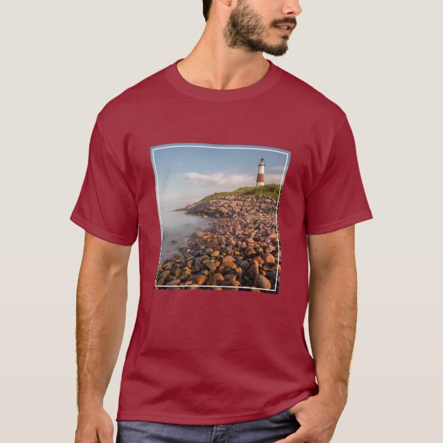 Camiseta Faróis | Montauk Point Long Island (Frente)