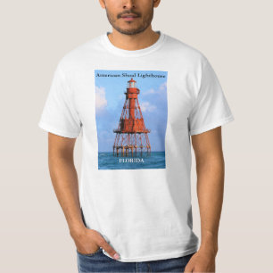 Camiseta Farol americano do banco de areia, t-shirt de