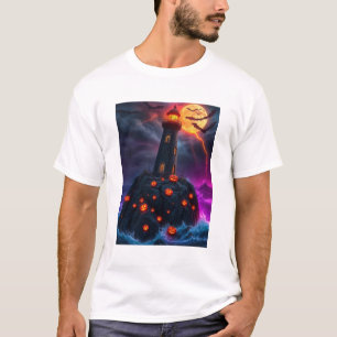 Camiseta **Farol Assombrado de Halloween**