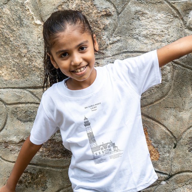 Camiseta Farol Big Sable Point - Michigan - SBD (Criador carregado)