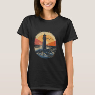 Camiseta Farol Casa à Beira-Mar Velas Mar Embarcação Luz