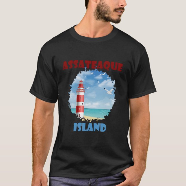Camiseta Farol Costeiro de Assateague (Frente)