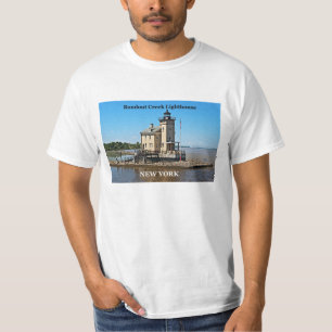 Camiseta Farol da angra de Rondout, t-shirt de New York