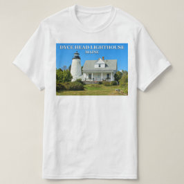 Camiseta Farol Da Cabeça De Dica, Camisa-T De Castine Maine