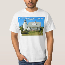 Camiseta Farol Da Cabeça De Dica, Camisa-T De Castine Maine