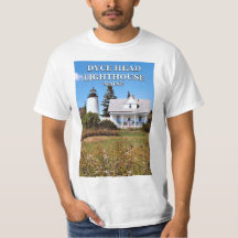 Farol Da Cabeça De Dica, Camisa-T De Castine Maine
