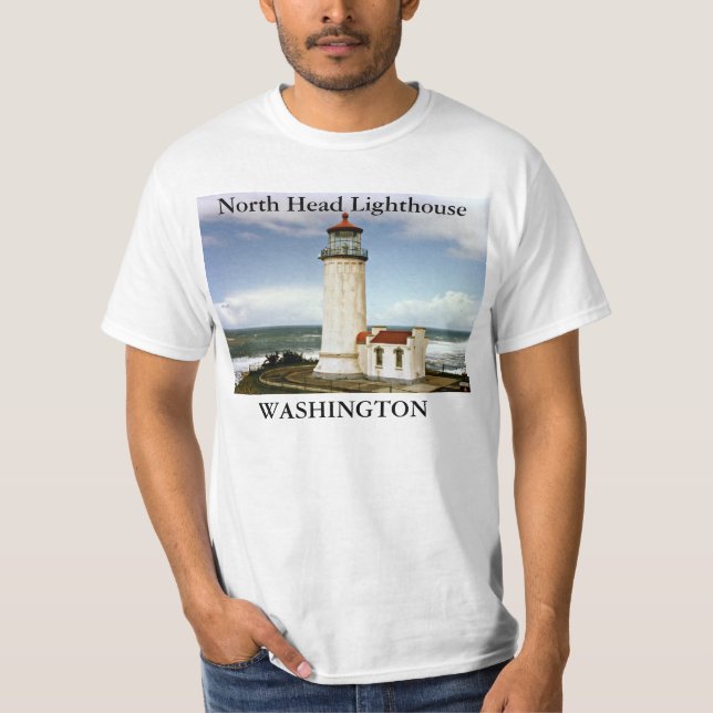 Camiseta Farol da Cabeça Norte, Washington T-Shirt (Frente)
