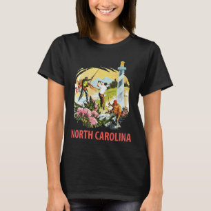 Camiseta Farol da Carolina do Norte Viagens Costeiras