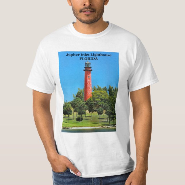 Camiseta Farol da entrada de Jupiter, t-shirt de Florida (Frente)