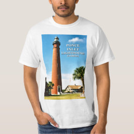 Camiseta Farol da entrada de Ponce de Leon, t-shirt de