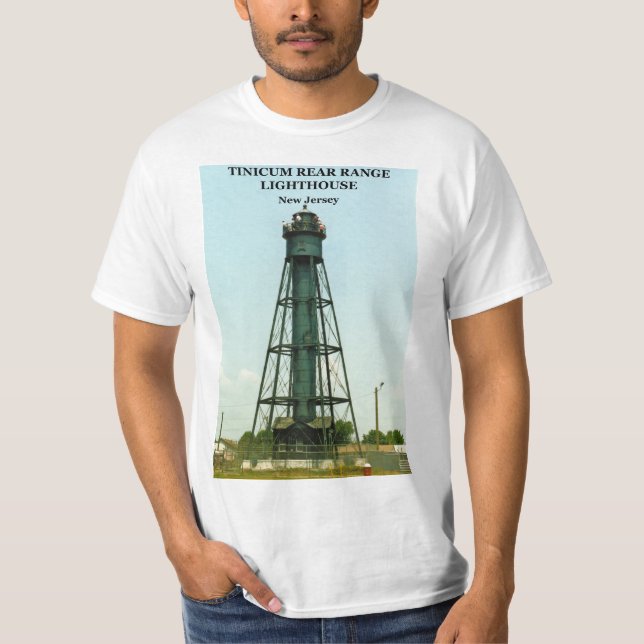 Camiseta Farol da Gama Traseira de Tinicum, Nova Jersey (Frente)