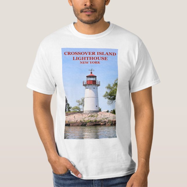 Camiseta Farol da Ilha Crossover, Camisa-T de Nova Iorque (Frente)