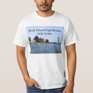 Camiseta Farol da ilha da rocha, t-shirt #2 de New York