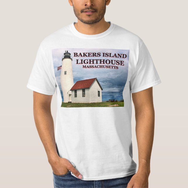 Camiseta Farol da ilha de padeiros, t-shirt de (Frente)