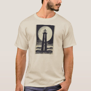 Camiseta Farol da Ilha Devils Lighthouse em Wisconsin