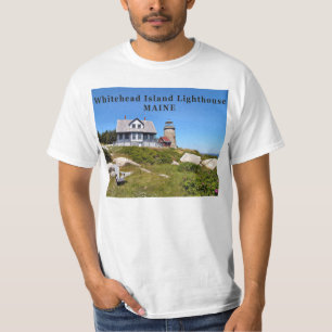 Camiseta Farol da Ilha Whitehead, Camisa-T Maine