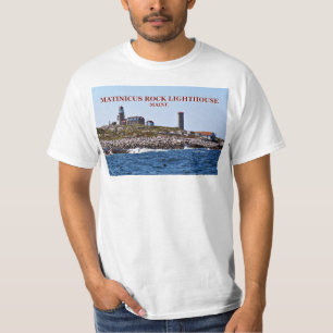 Camiseta Farol da rocha de Matinicus, Maine