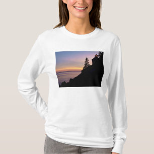 Camiseta Farol de Bass Harbor na ilha Mt. Desert,