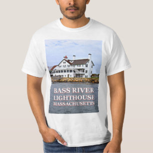 Camiseta Farol de Bass River, Massachusetts T-Shirt