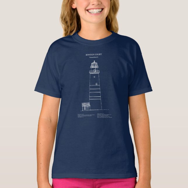 Camiseta Farol de Boston Light - Massachusetts - AD (Frente)