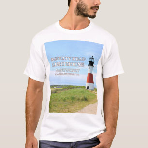 Camiseta Farol de Cabeça de Sankaty, MÃES de Nantucket T-Sh