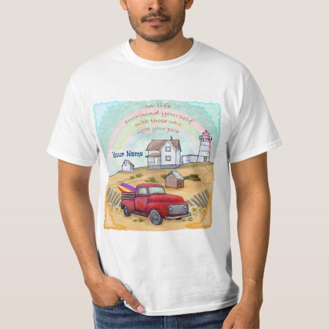 Camiseta Farol de caminho (Frente)