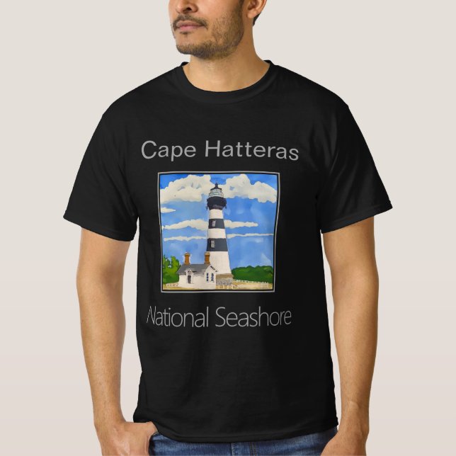 Camiseta Farol de Cape Hatteras, costa nacional (Frente)