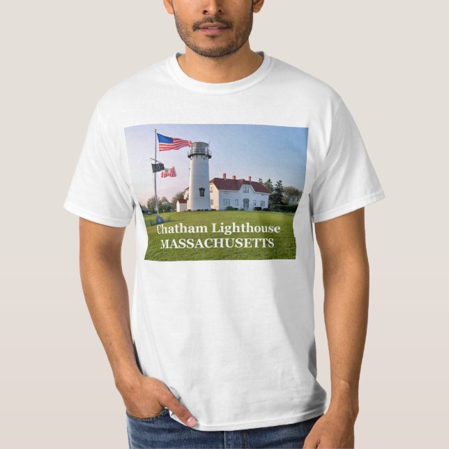Camiseta Farol de Chatham, t-shirt de Massachusetts (Frente)