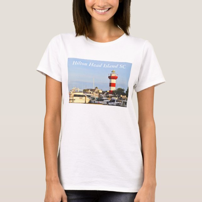 Camiseta Farol de Hilton Head Island no t-shirt (Frente)