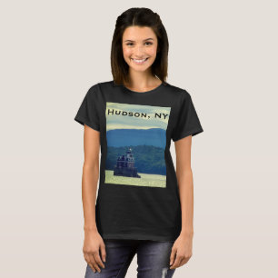 Camiseta Farol de Hudson Athens - Luz da cidade de Hudson,