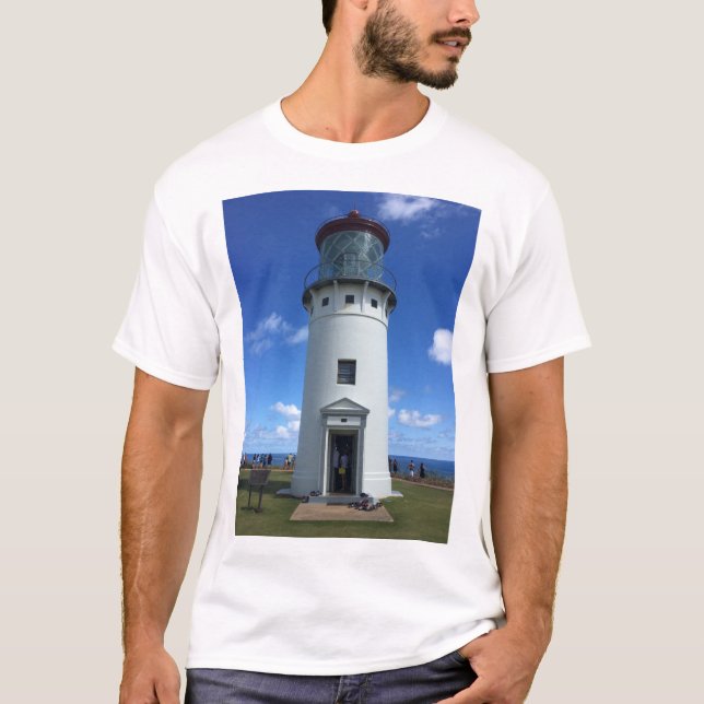 Camiseta Farol de Kilauea em Kauai, Havaí (Frente)