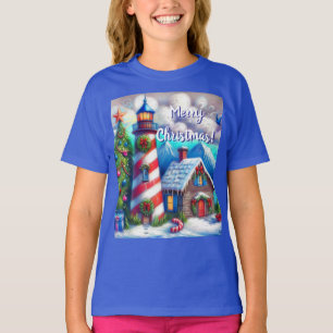 Camiseta Farol de Natal Montanha Costeira Náutica