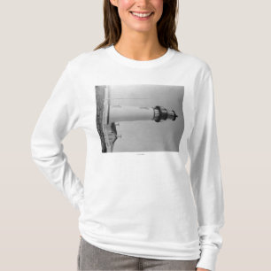 Camiseta Farol de Newport, Oregon no cabo Fowlweather