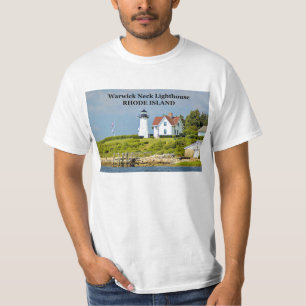 Camiseta Farol de Pescoço Warwick, Camisa-T de Rhode Island