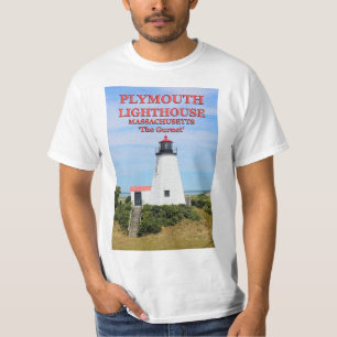 Camiseta Farol de Plymouth, t-shirt de Massachusetts