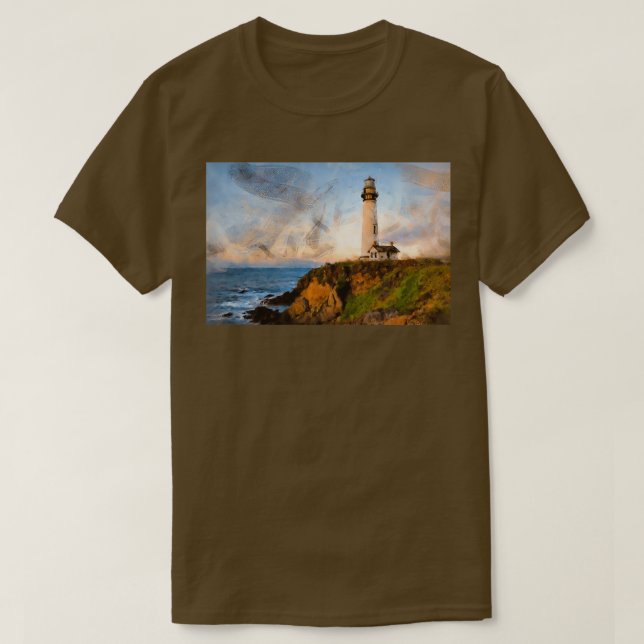 Camiseta Farol de ponto pombo 3 (Frente do Design)
