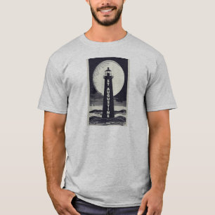 Camiseta Farol de St. Augustine Flórida Lua