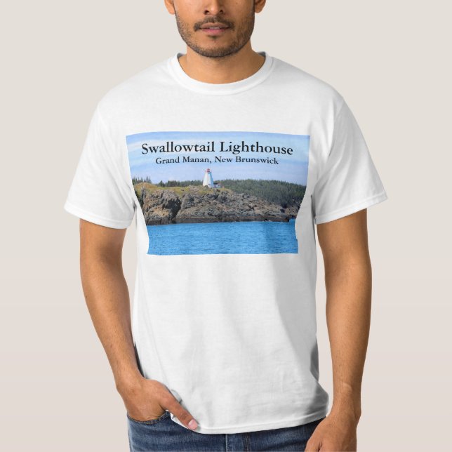 Camiseta Farol de Swallowtail, Grand Manan, N.B. T-Shirt (Frente)