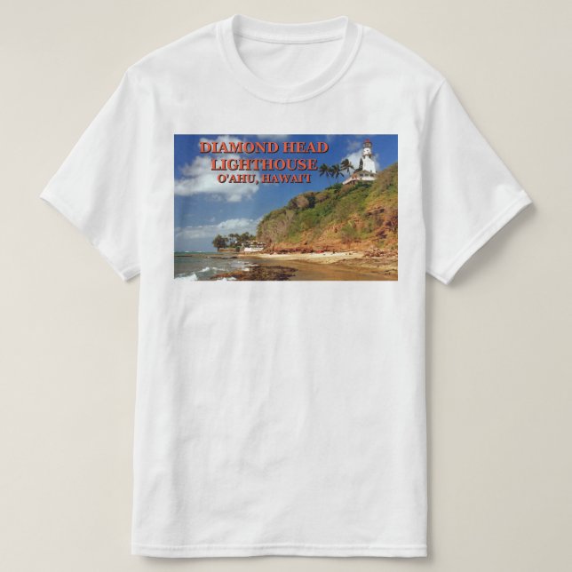 Camiseta Farol Diamond Head, O'ahu, Hawai'i T Shirt (Frente do Design)