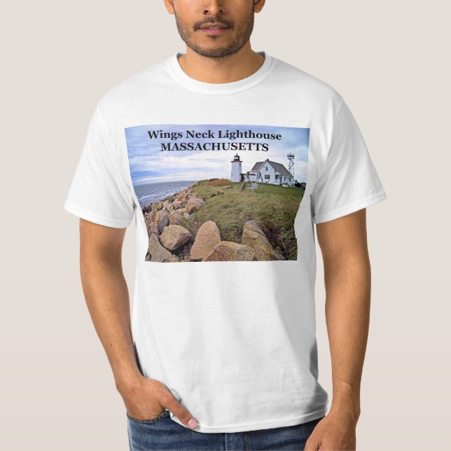 Camiseta Farol do pescoço das asas, t-shirt de (Frente)