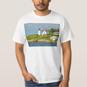 Camiseta Farol do pescoço de Warwick, Rhode - t-shirt da